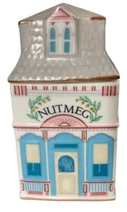 NUTMEG Dose House Lenox Spice Village 1989 Vintage Ersatz feines Porzellan - Bild 1 von 8