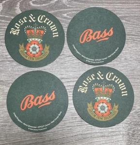 (4) Walt Disney World Epcot Center Rose & Crown Bass Beer Coasters - Picture 1 of 4