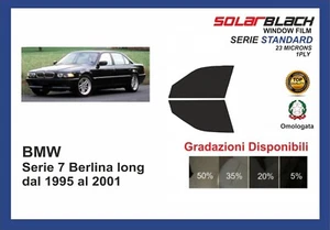 pellicola oscurante BMW serie 7 berlina long dal 1995-01 kit anteriore STANDARD - Imagen 1 de 1