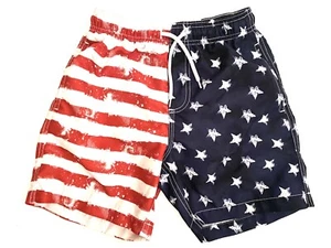 Trunks Brand American Flag Swim Trunks - Youth Size Medium -Patriotic - Picture 1 of 6