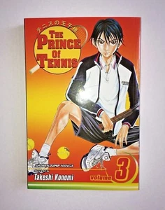 The Prince of Tennis Volume 3 by Takeshi Konomi paperback shonen jump manga new - Foto 1 di 6