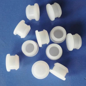 5.5mm~50.6mm White Snap-On Silicone Rubber Hole Plug Seal Bung End Cap With Hole - Picture 1 of 12
