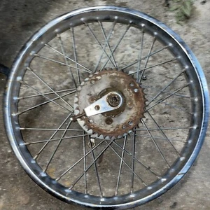 1967 Yamaha YL2C Trailmaster Nice Rear Wheel Rim Hub Spokes Complete - Picture 1 of 16