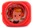 scarce early 1950's MISS DAIRYLEA MILK premium ring in red ^