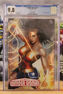 Wonder Woman #1 ~ 11/2023  CGC Grade 9.8, White Pages, Diaz Variant Cover A #801 - Image 1 of 4