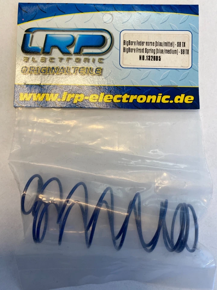 LRP BigBore Front Spring (Blue/medium) 132605 - Image 1 of 1