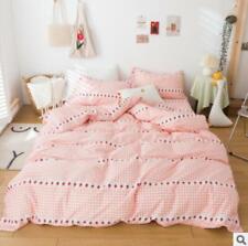 3D Strawberry Lattice ZHUA3039 Bed Pillowcases Quilt Duvet Cover Set Queen King