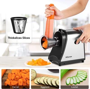 250W Cortador de verduras eléctrico tallador con 5 conos cuchillas rallador de cocina DE - Imagen 1 de 11
