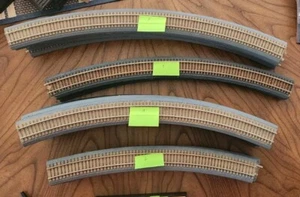26 VINTAGE WOOD/BRASS TURNOUT TRACKS - Picture 1 of 20