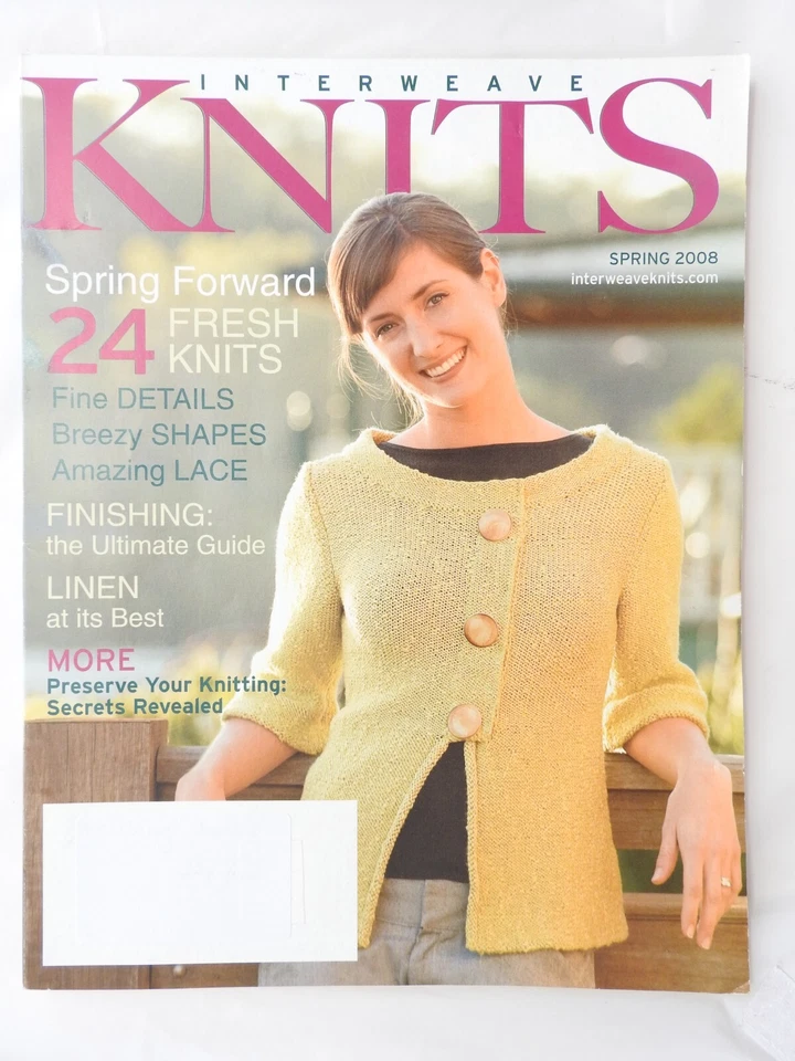 Interweave Knits magazine Spring 2008  - 24 Spring Knits Lace Linen Finishing + - Image 1 of 2