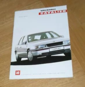 Vauxhall Cavalier Brochure 1990 - 1.4 1.6 2.0 GSI 2000 16v L GL CD SRI 4X4 1.7D - Picture 1 of 1