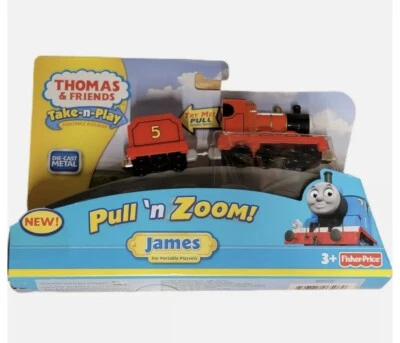 Thomas & Friends Take 'n Play Pull 'n Zoom James Die Cast Metal Train Edad 3+ Foto 1 de 2