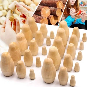 Menge leere Nestpuppen von 30 Stck. - Nestpuppen unbemalt - unfertige Puppe - Bild 1 von 6