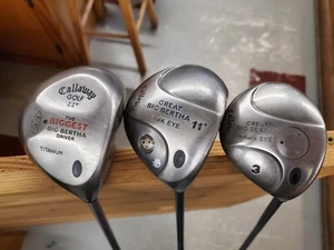 3 Callaway Driver Set #3 Great Big Bertha 11° & Titanium Biggest RH - Picture 1 of 5