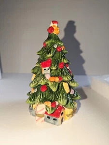 Spode Weihnachtsbaum geformte Süßigkeitenschatulle Schmuckschatulle 5,75" hoch brandneu in Box - Bild 1 von 12