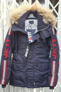 NEU MIT ETIKETT JACK1T FRE33FL1GHT PARKA JACKE GRÖSSE XS 8 10 ATEMBERAUBENDER MANTEL GROSSZÜGIGE GRÖSSE - Bild 1 von 6