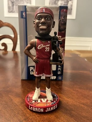 LeBron James Cleveland Cavilers 2009 NBA League MVP Trophy Bobblehead - Image 1 of 4