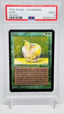 MTG Alpha  Lure PSA 9 Mint Vintage Magic Uncommon 1993 Vintage -GradedAlpha- - Image 1 of 2