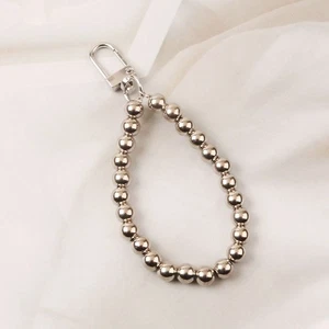 Silvery Mobile Phone Chain Rope Metal Phone Chain New Ball Phone Chain Phone - Photo 1 sur 10