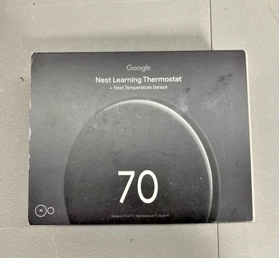 Termostato de aprendizaje Google Nest con sensor de temperatura Nest**NUEVO** EL Foto 1 de 2