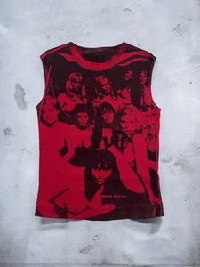 Camiseta sin mangas Miss Sixty rara vintage Jimi Hendrix eléctrica Ladyland Y2K talla M - Imagen 1 de 5