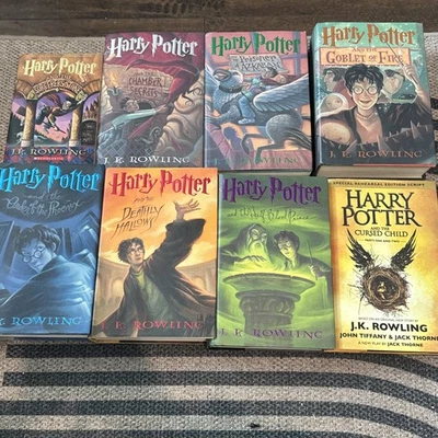 Harry Potter Complete Set Books 1-7 MIXED Paperback Hardcover J.K. Rowling  - Image 1 of 4