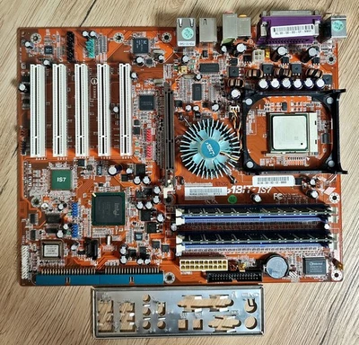 ABIT IS7 V1.2 Intel 865PE Socket 478 Motherboard + Pentium 4 3.0GHz CPU +2GB RAM - Image 1 of 4