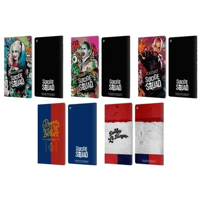 OFFICIAL SUICIDE SQUAD 2016 GRAPHICS LEATHER BOOK WALLET CASE FOR AMAZON FIRE - Image 1 of 4