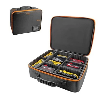 Estuche de transporte de batería para herramientas duras extra grandes se adapta a XL negro Foto 1 de 4