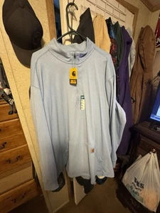 Carhartt Mens Relaxed Fit Heavyweight Long-Sleeve 1/2-Zip Thermal Shirt Size 3xl - Picture 1 of 2