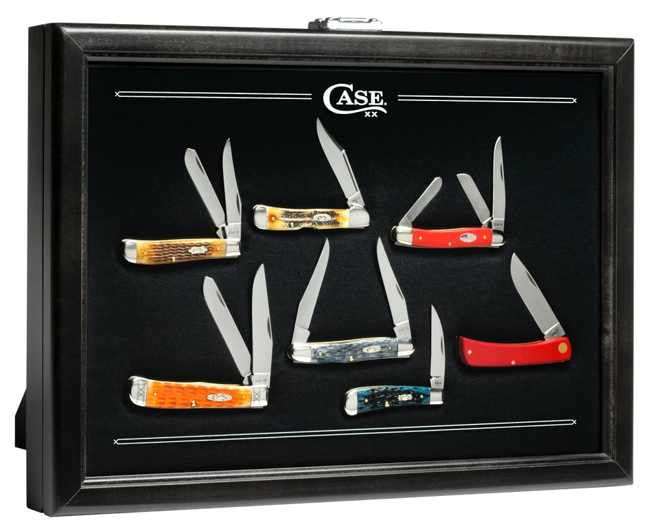 CASE XX 18" Locking Black Wood Knife Display for Collectable Pocket Knives 53016 - Image 1 of 1