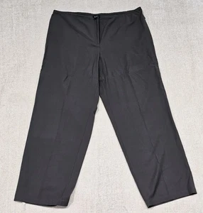 Pantalones de vestir Eileen Fisher marrón XL pierna ancha pantalones mezcla de lana silencioso lujo - Imagen 1 de 6