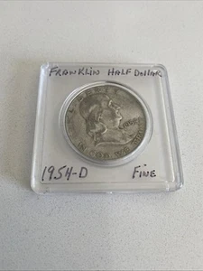 1954 D Franklin Half Dollar - Bild 1 von 2
