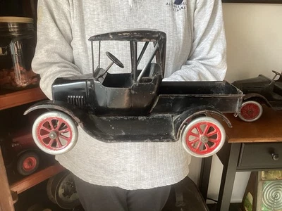 Antiga caminhonete Buddy L Ford Flivver aço prensado década de 1920 - Imagem 1 de 4