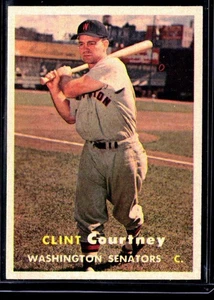 1957 Topps Clint Courtney Washington Senators #51 SET BREAK - Picture 1 of 2