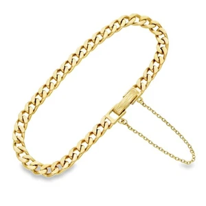 Brazalete de oro amarillo de 9 quilates - 8" - 22,8 g - Imagen 1 de 6