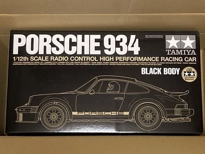 Tamiya 1/12 Black Porsche 934 2009 Limited Edition RC Car Kit NEW With Box - Image 1 of 3