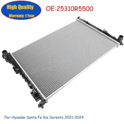 Engine Cooling Radiator for Hyundai Santa Fe Kia Sorento 2021-2024 25310R5500 - Image 1 of 4