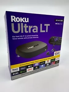 New - Roku Ultra LT Streaming Device 4K/HDR/Dolby Vision with Roku Voice Remote - Picture 1 of 3