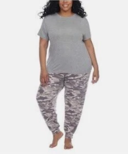HONEYDEW Pajamas Adult Small 3-Piece Camo Set Shirt Tank Pants Womens - S - Picture 1 of 3