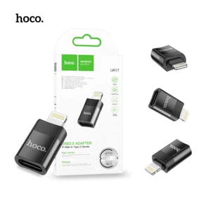 Lightning Male to USB-C Female OTG Adapter Converter MFi Certified iPhone Hoco - Picture 1 of 9