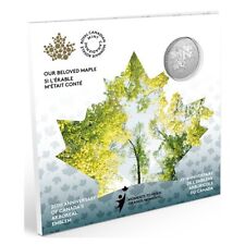 2021 Canada Our Beloved Maple - $5 Dollar Pure Silver Coin 25th Anniv. Arboreal