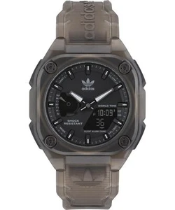 Wristwatch ADIDAS STREET CITY TECH ONE AOST23059 Anadigit Silicone Black - Picture 1 of 2