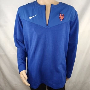 Nike New York Mets Authentic Collection UV 1/4 Zip Pullover XLarge XL New Mens - Picture 1 of 12