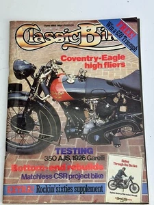 CLASSIC BIKE JUNE 1983: INCLUDES RIDING THROUGH THE SIXTIES SUPPLEMENT / 350 AJS - Picture 1 of 2