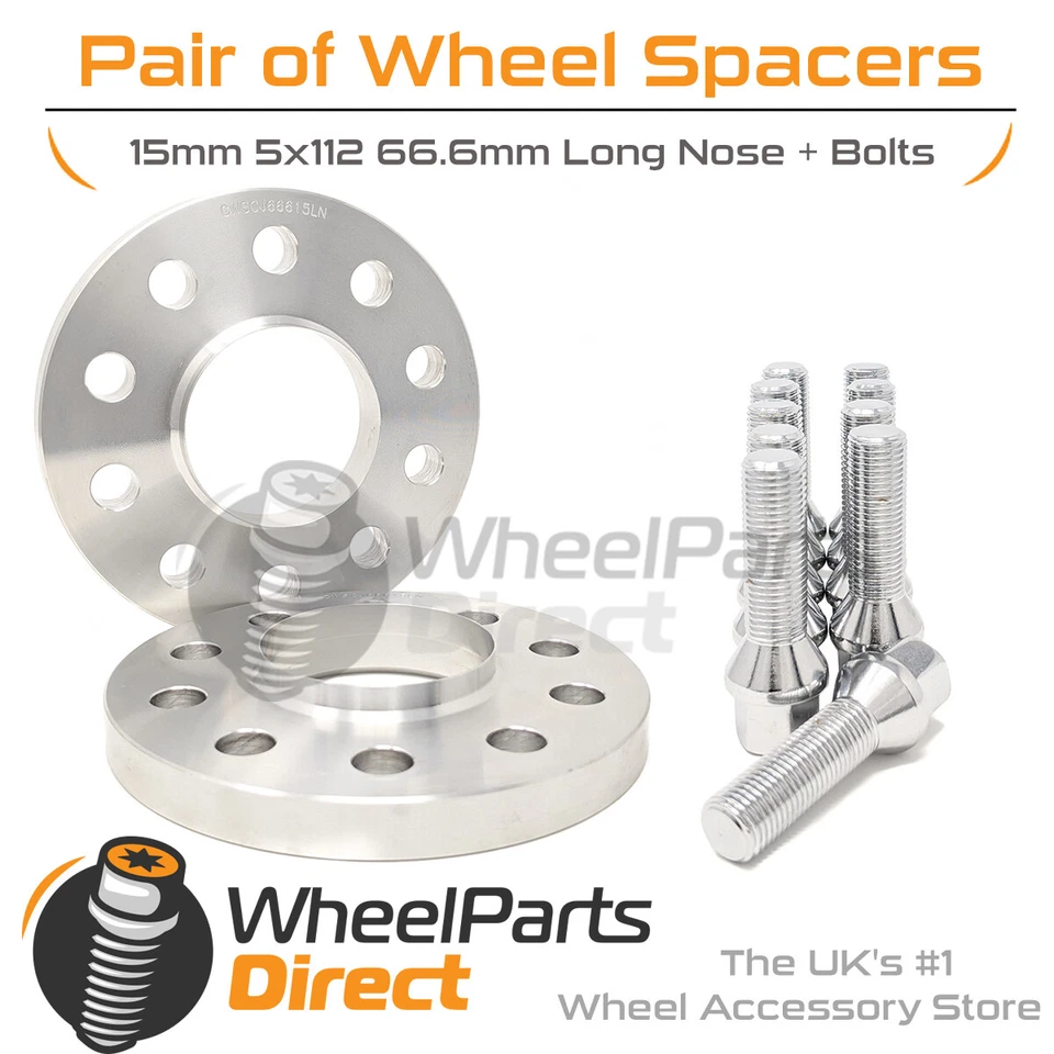 Espaçadores de roda e parafusos 15mm para BMW M8 F91/F92/F93 19-20 em rodas de reposição - Imagem 1 de 1