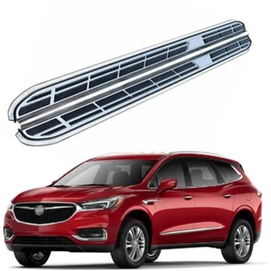 2 Pcs Fits for Buick Enclave 2018-2022 Side Step Pedal Running Board Nerf Bar - Foto 1 di 9