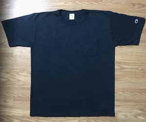 Champion T101 Heavyweight Cotton Jersey Pocket T-Shirt Mens L Black NWOT - Picture 1 of 10