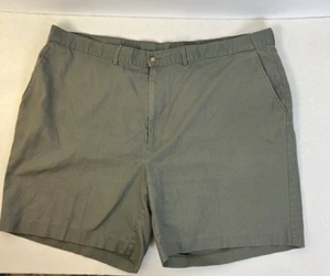 Haggar Shorts Men's 44 Cotton / Polyester Gray Flat Front Casual Outdoors Preppy - Picture 1 of 6