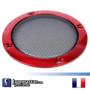 Grille de Haut-parleur rouge 95 mm - Red HP cover plate - Picture 1 of 5